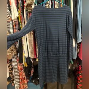 Lou & Grey Navy and Black Striped Top